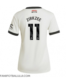 Manchester United Joshua Zirkzee #11 Tricou Fotbal Replică 2024-25 Femei Treilea